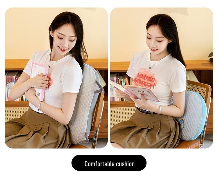 Cartoon Cat Ice Bean Memory Foam Cooling Neck & Back Support Pillow