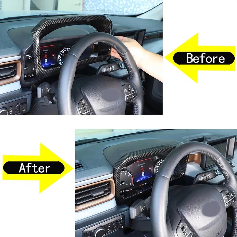 For Ford Maverick 2025-2025 ABS Carbon Fiber Car Central Control Interior Modification Decorative Sticker Car Accessories