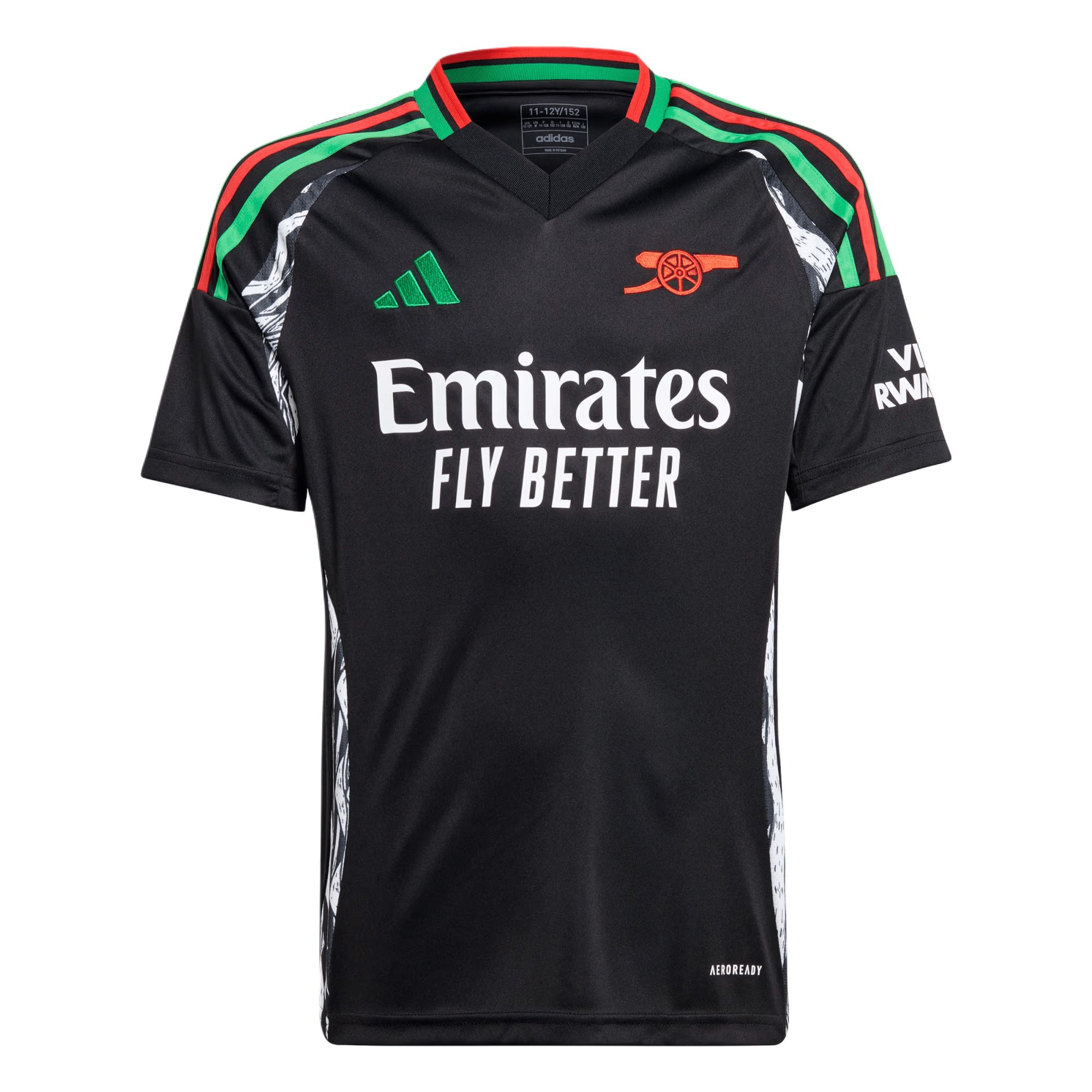 Футболка Adidas Arsenal SS24 Черная Подростковая IS8125 XL