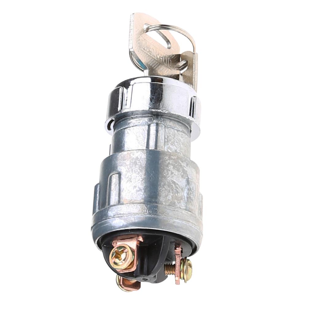 Car Ignition Switch Universal 12V Ignition Starter 24mm Metal Car Engine Starter with 2 Keys