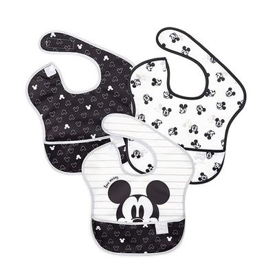 Bumkins Disney Hello Kitty Harry Potter babador de alimentação para bebê 3 unidades, Mickey Love, 1 conjunto