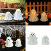 Friendly Ceramic Ghosty Statue Halloween Decoration Handmade Sculpture For Home Decoration