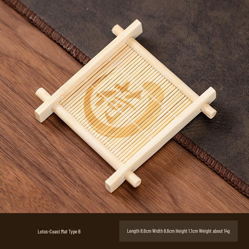 Bamboo Coaster & Decorative Tea Cup Tray