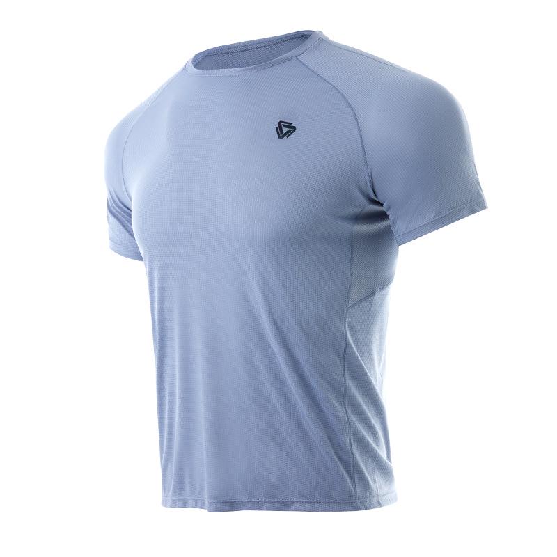 

Унисекс Быстросохнущая Дышащая Летняя Фитнес-Футболка для Бега на Открытом Воздухе Medium