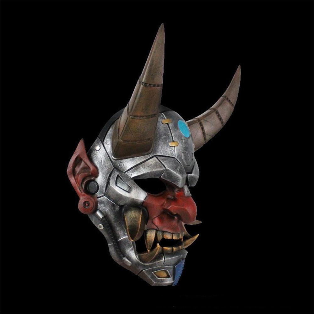 Mechanical Style Hannya Mask Prop With Resin Material For Christmas And Halloween Party Events