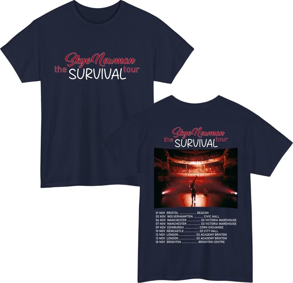 Skye NewUnisex Music Dates TShirt The Survival Tour 2026 Unisex Retro Tee Gift S