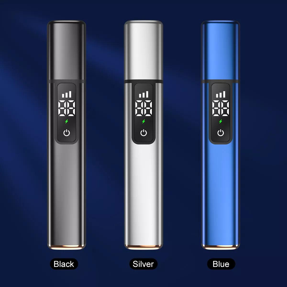 

Аккумуляторная мужская и женская электрическая машинка для стрижки волос в носу, триммер для ушей и лица, бритва Type-C чёрный