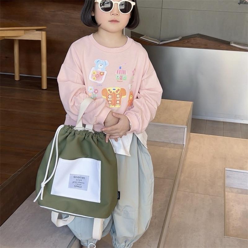 Trendy Large Capacity Kids Shoulder Bag Stylish Cool Dual Backpack For Boys Girls