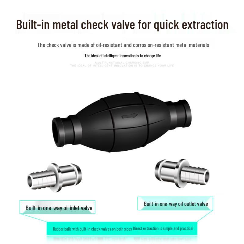 Cross-Border Automotive and Marine Hand Pump - Aluminum Alloy One-Way Valve, Hand-Operated Oil and Water Suction - Available in 6/8/10/12 Sizes.