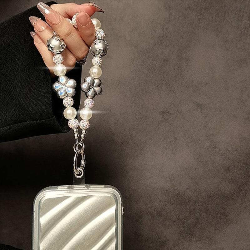 Plastic Phone Case Strap Short Lanyard for Girl Women Secure Cellphone Carrying Mobile Chain Fashionable