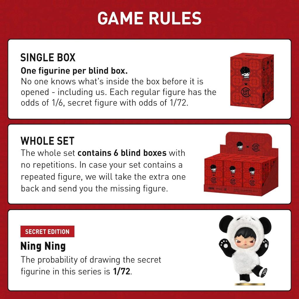 POP MART Hirono × Clot Series Figures, 1PCs Blind Box Figures, Random Design Action Figures, Holiday Birthday Gifts, Single Box