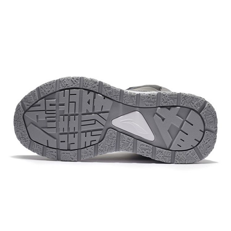 Li Ning Comfortable Versatile Reflective Non-Slip Mid-Top Running Shoes Kids Sneakers Black YKER004-17
