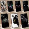Black Cat Staring Eyes Case For POCO F6 X6 X5 X3 Pro M6 M5s F3 F5 Xiaomi 14 13 Ultra 12 Lite 11T 12T 13T Pro Cover