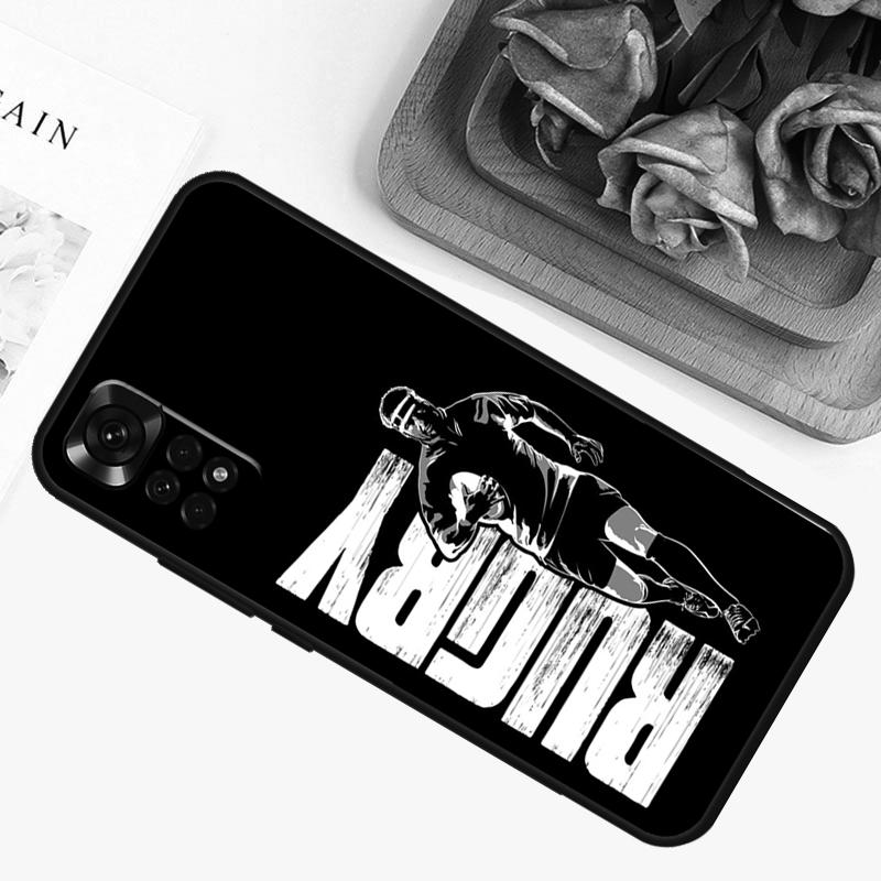 Rugby Case For Xiaomi Redmi Note 9 10 11 12 13 14 Pro 9S 10S 11S 12S Redmi 14C 13C 10C 12C Cover