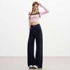 Petite Women's Slim-Fit Wide-Leg Non-Fading Anti-Wrinkle Denim Jeans