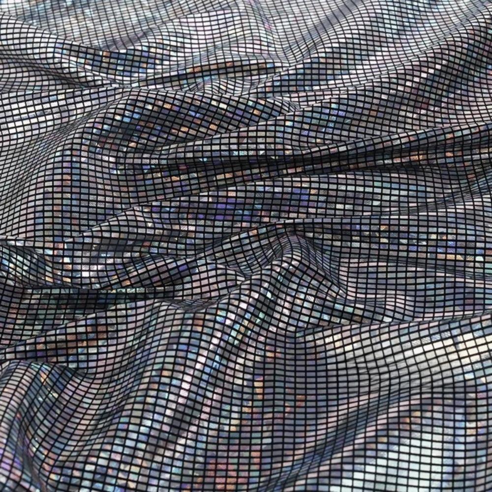 DIY 100x150cm Metallic Gold Foil Fabric Laser Colorful Sewing Material Shining Apparel Cloth Stage Performance Clothing