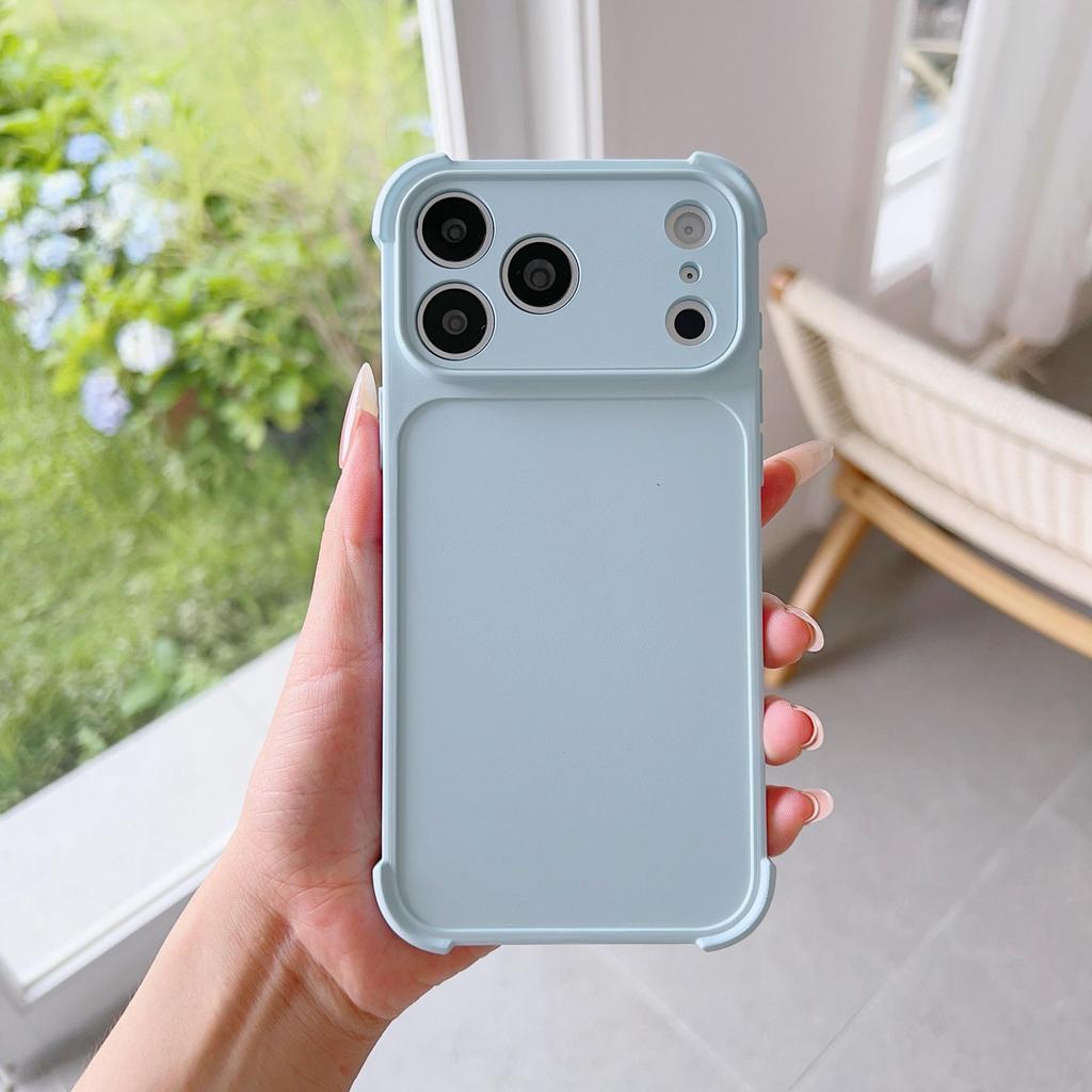 Starry Orange Ultra-Thin Phone Case for iPhone 14 to 17 Pro Max, 15-piece Set