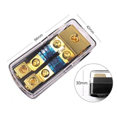Universal 2/3/4 Way Fuse Distribution Block Mini 60A Fuse Holder Zinc Alloy Insurance Liner