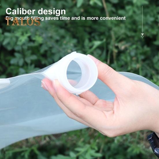 4 Pcs Foldable Water Bag for Outdoor Activities Leak-Proof Lightweight 10L Large Capacity Multifunctional Water Storage Bag for Camping Traveling