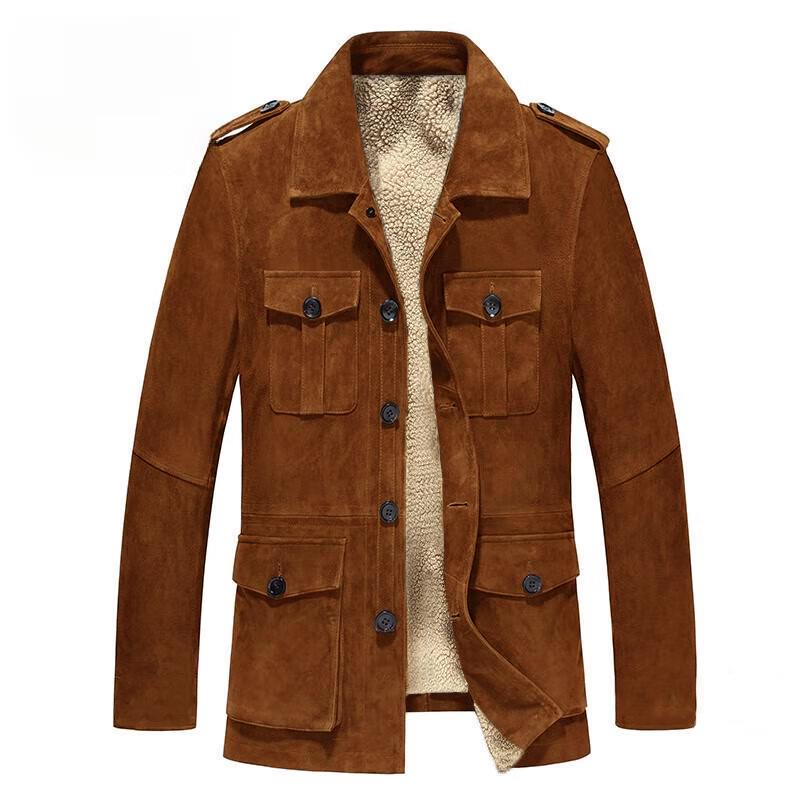 2026 Men`s European Suede Velvet Faux