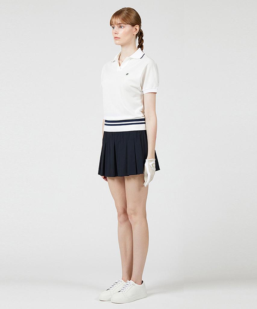 AVEN Black Elastic Pleated Skirt