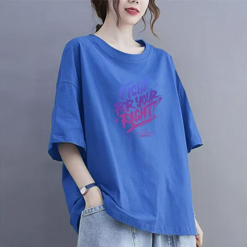 Cotton Apricot Short-sleeved T-shirt Female Summer 2024 New Niche Design Sense Loose Hong Kong Flavor Chic Tops