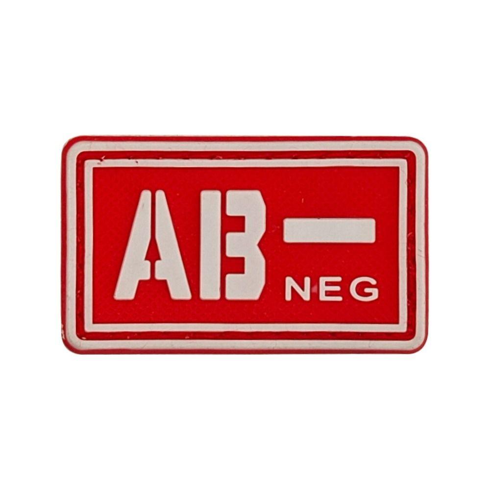 PVC Glue Stamp Blood Type Magic Sticker Embroidered Patch Emergency Armband  Helmet Decoration