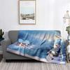 Home Decoration Plush Throw Sofa Blanket Bedspread Bed Fluffy Soft Blankets Decor Plaid Modern Halloween Merry Christmas Winter