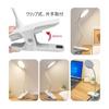 Clip Light LED USB Rechargeable 3 Level Color Temperature Stepless Dimming Stand Light Tabletop Desk Light 360 Rotatable Large Area Light Easy on