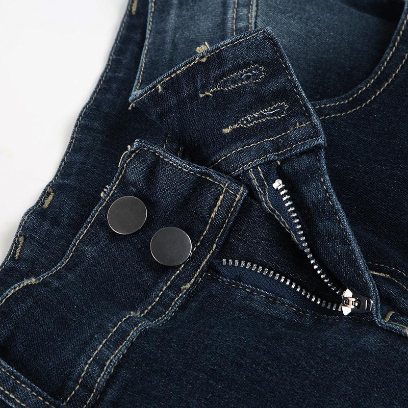 Amerikanische Retro Hüftjeans mit Schlag - Distressed Vielseitiger Stil für Spicy Girl Look