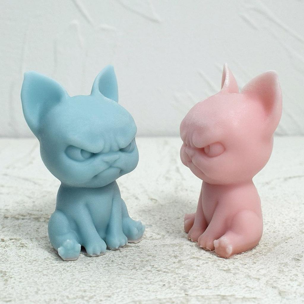 3D Animal Candle Mold, Angry Cat Candle Mold for DIY Candle Gypsum Ornaments Home Decorations, Epoxy Resin Casting