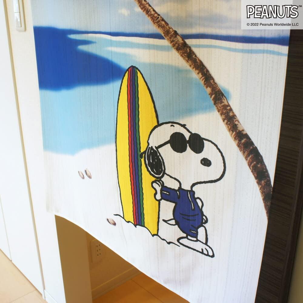 Noren Kobo Noren Stylish Snoopy Tapestry Width 85cm X Length Room Privacy Snoopy and the Four 98004 Curtain, Poster, 150cm, Divider, Screen, Seasonal,