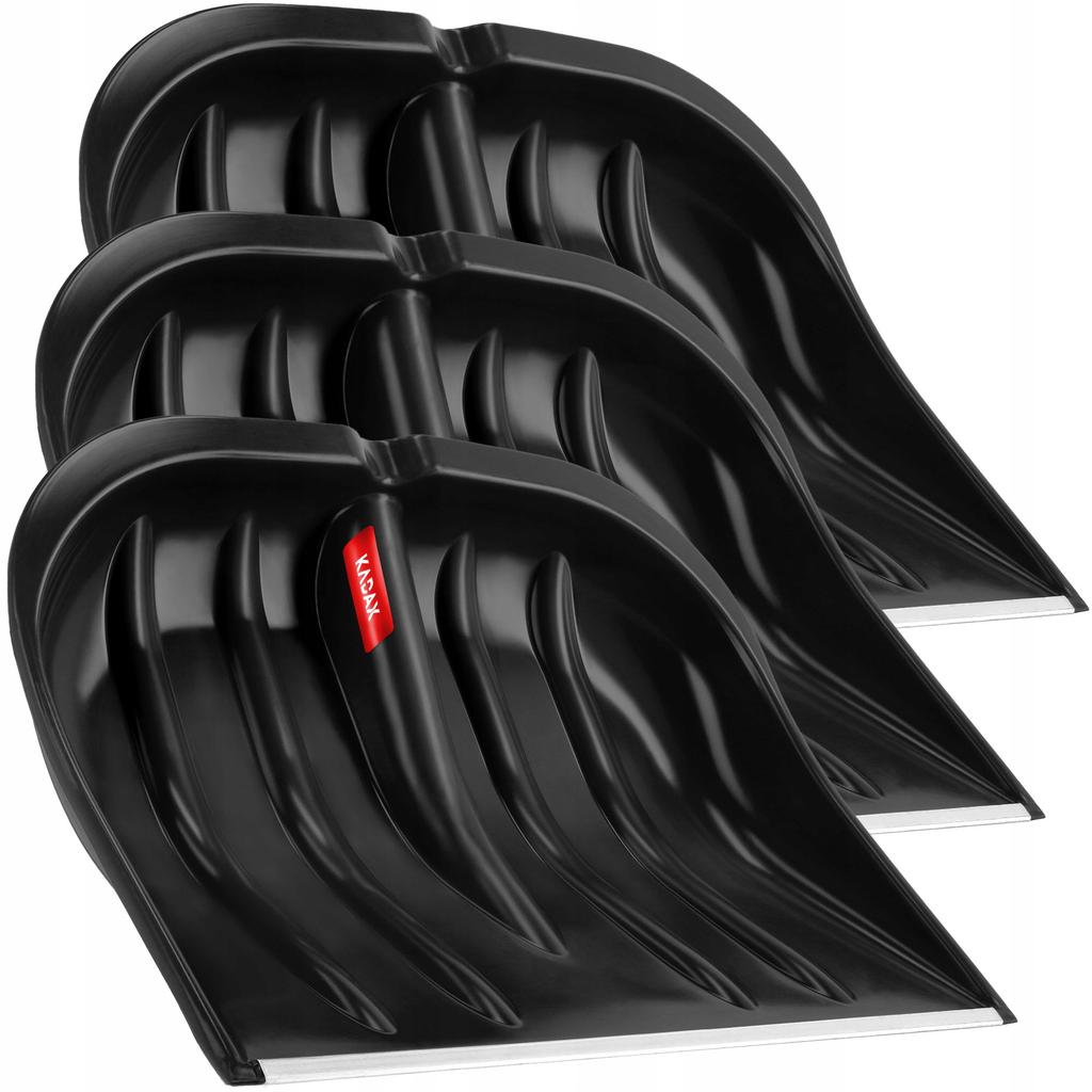 KADAX 3x Łopata szufla Do Śniegu Bez Trzonka Do Odśnieżania 49cm Plastikowa