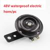 Waterproof Electric Motorcycle Horn Kit Round Speaker Loud Sound for Bicycle Scooter Universal 12V 48V 60V 105dB