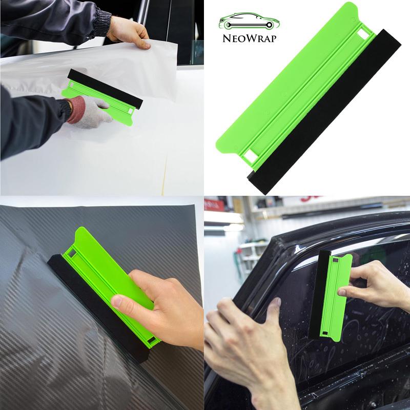 Plastic Squeegee 8IN/6IN/5IN/4IN Window Tint Squeegee Wrap Squeegee with Felt Edge Wallpaper Tool Decal Applicator Vinyl Scraper