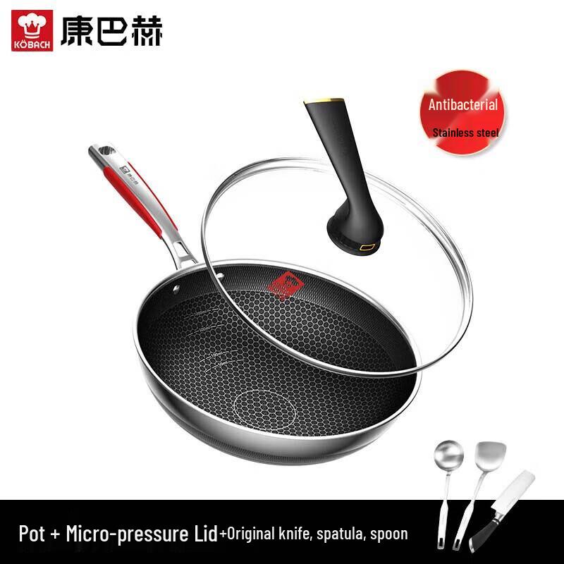 KOBACH 5th Gen 32cm Non-stick Antibacterial Wok