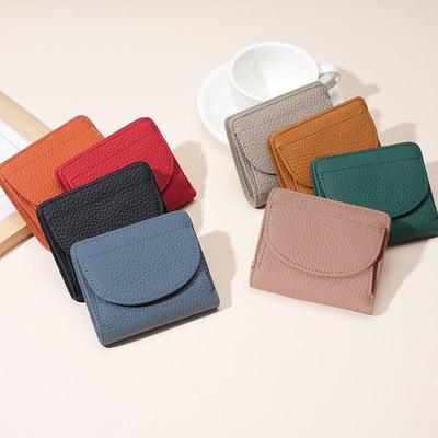 Portafoglio giapponese da donna in vera pelle - Mini portamonete antifurto RFID