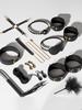 Erotic  Set Sexy Leather Plush Sex Toys Bondage Kit Handcuffs Feather Blindfold Flirt Exotic Accessories Couples Adult Games