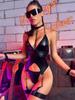 New Sex Underwear Sexy Women Patent Leather Chain Shapewear Sex Set Wholesale