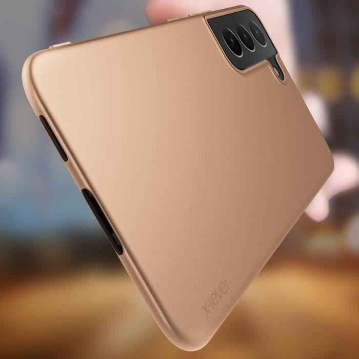 Coque de protection - BOOLING - pour Samsung Galaxy A14 4G/5G - Silicone Souple - Pack 2 Verres Trempés - Doré