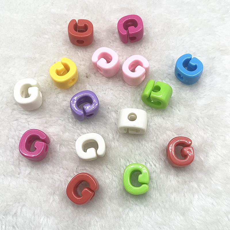 10pcs 20mm Mixed Alphabet Letter Beads Big Hole Charms Beads for Making Jewelry Diy Handmade Key Chain Accessories