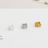 S925 Sterling Silver Diamond Flower Spacer Beads for DIY Pearl Bracelet or Necklace