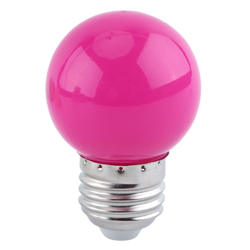 2W E27 Multicolor Round LED   Light Bulb Globe Lamp Home Bar Shop Lighting White