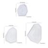 Large Geometric Sturdy Silicone Tray Molds for Resin and Concrete Craft Supplies Home Decoration Dish Castes Daily Use