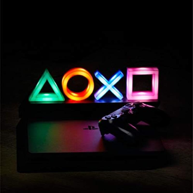 Icons LED Lamp with 3 Light Modes - Sound Reactive, Dynamic Phasing & Standard Mode - Gaming Room Decor Lighting for Gamers