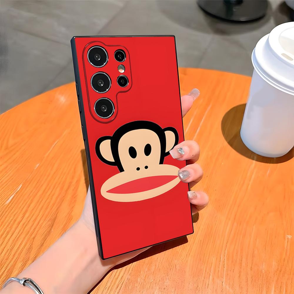 P-Paul F-Frank Big Mouth Monkey Phone Case For Samsung S26 S25 Ultra S24 S23 Fe S22 S20 S21 Plus A54 A34 A53 A16 Back Cover