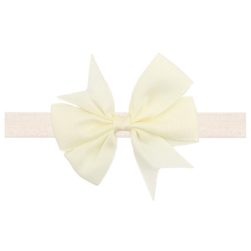 Children's headband, solid V-shaped ribbon, dovetail baby bow headband 21 colors