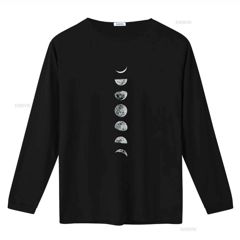 Úžasné tričko Luna Měsíční fáze Velikosti vintage Prané Prodyšné móda Pružné designové oblečení homme streetwear Měkké