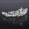 Women Elegant Creative Fashion Bridal Princess Austrian Crystal Wedding Crown Veil Hair Pins Accessories Gifts Fashion Decor