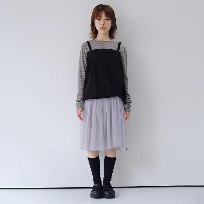 BASIC RIBBED SOCKS, BLACK